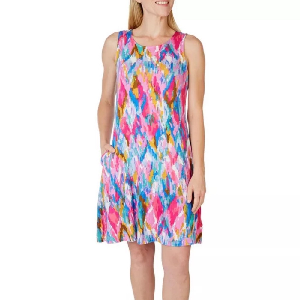 Cupio Printed Trapeze Dress